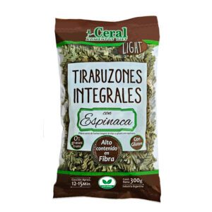 Fideos Integrales Tirabuzon Espinaca x 300gr Ceral