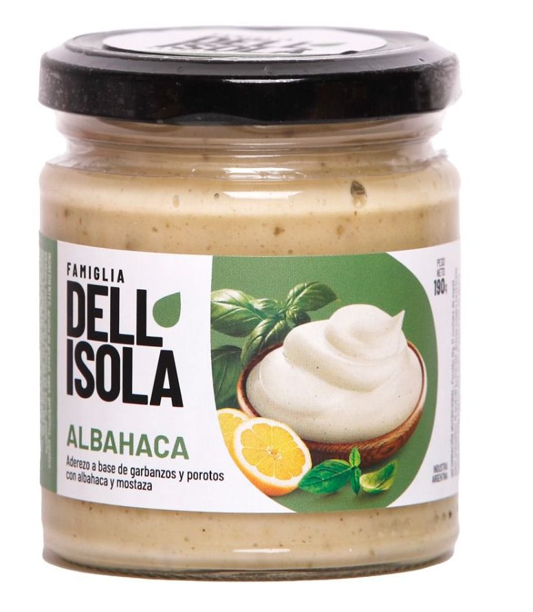 Mayonesa Vegana Albahaca Dellisola x 190gr