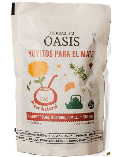 Mezcla Poder Natural (Diente de Leon, Moringa, Tomillo) x 80gr Hierbas del Oasis