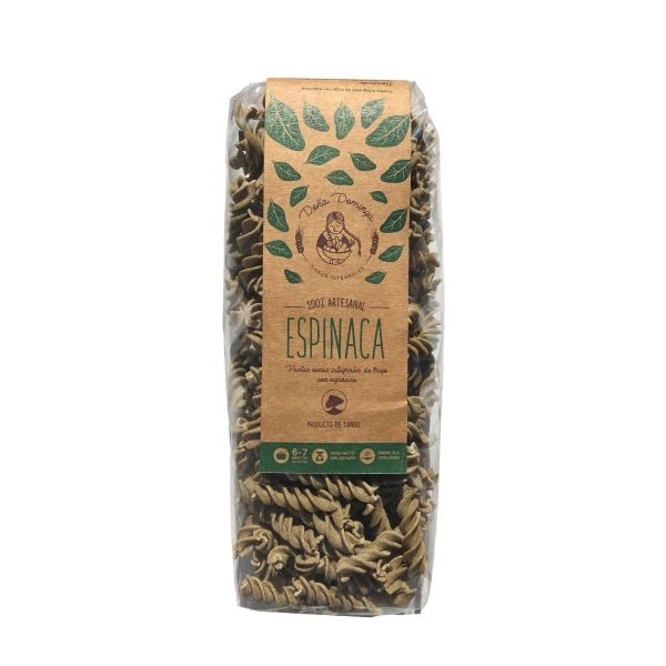 Fideos Penne Rigatti Espinaca Integral Organico x 400gr Doña Dominga