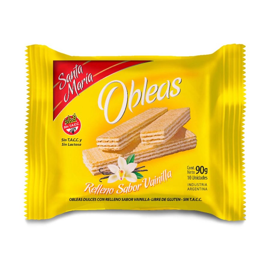 Oblea Santa Maria Vainilla x 90gr