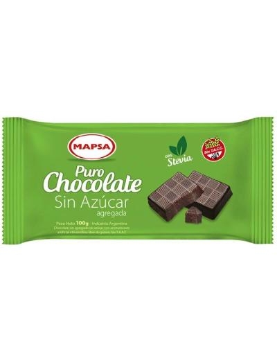 Chocolate Tableta Sin Azucar Stevia Mapsa