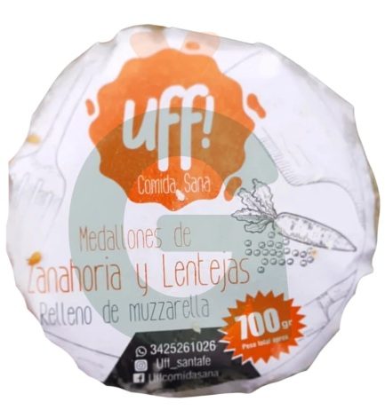 Burguer Zanahoria y Lenteja Clasicos x 4 Unid. Uff