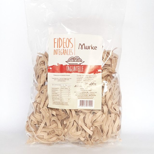 Fideos 100% Integrales Tagliatelle Murke x 400gr