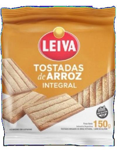 Tostadas Integrales de Arroz Sin Tacc Leiva x 150gr