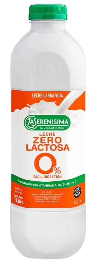 Leche Descremada Zero Lactosa Botella La Serenisima