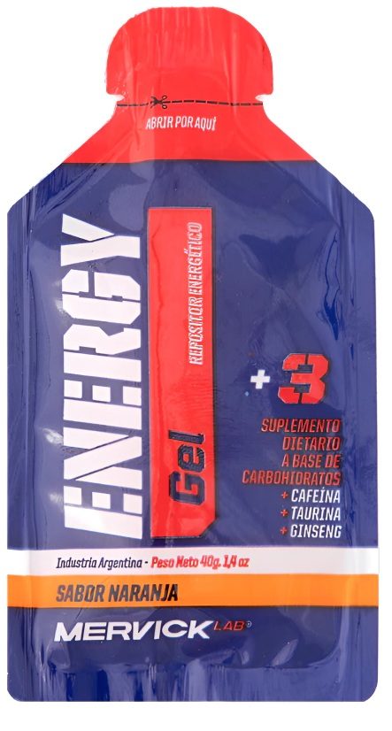 Gel Energy Sabor Naranja Mervick