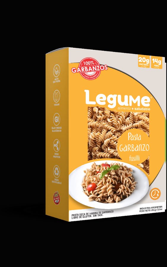 Fideos Fusilli de Garbanzo x 284gr Legume