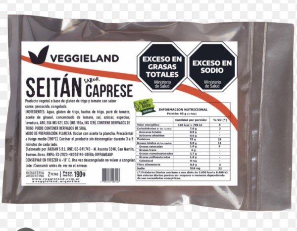 Seitan Plant Base Caprese x 2 unidades Veggieland