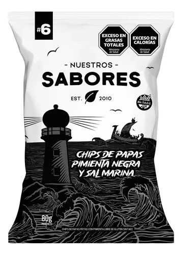 Papas con Pimienta Negra Nuestros Sabores