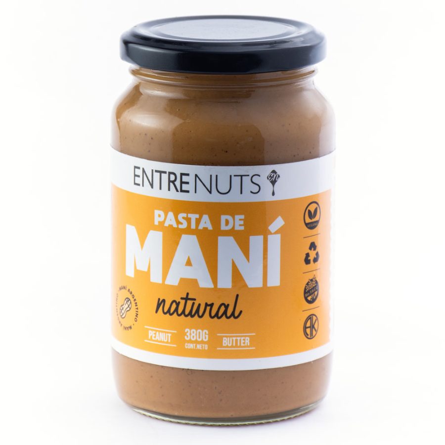 Mantequilla de Mani Natural x 400gr Entre Nuts