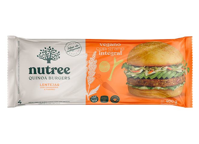 Medallon Quinoa Lentejas x 4 unidades Nutree