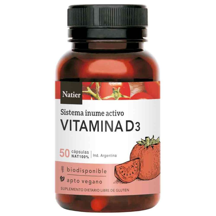 Vitamina D3 en Cápsulas x 50 Natier