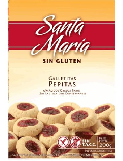 Galletitas Santa Maria Pepas Caja x 200gr