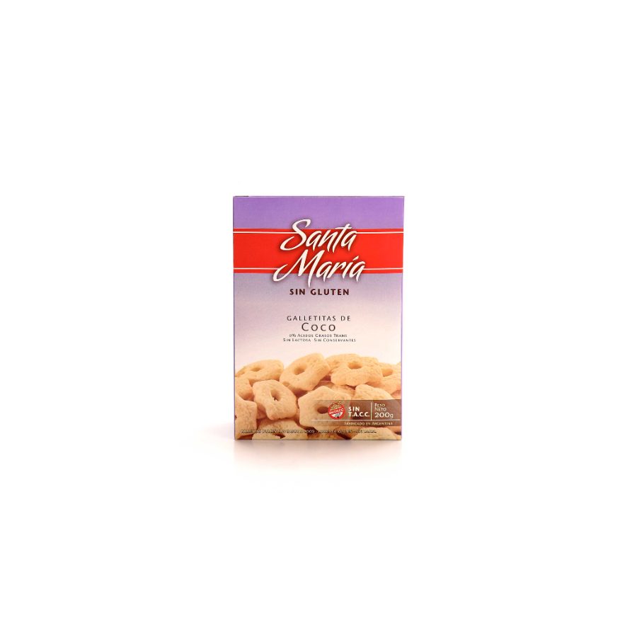 Galletitas Santa Maria Coco Caja x 200gr