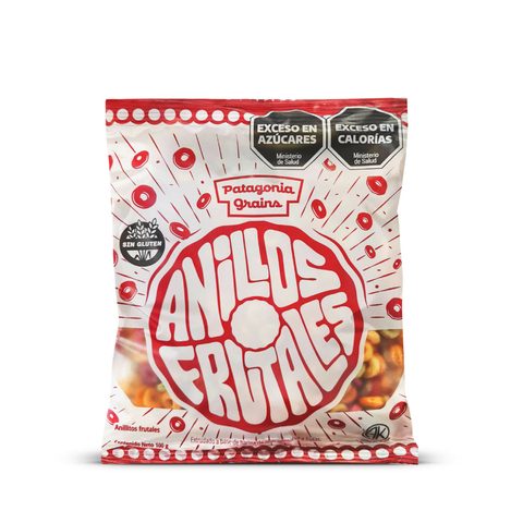 Aritos Anillitos Frutales Patagonia G. Sin Tacc x 100gr