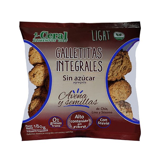 Galletitas Ceral Integral Avena y Semillas x 200gr