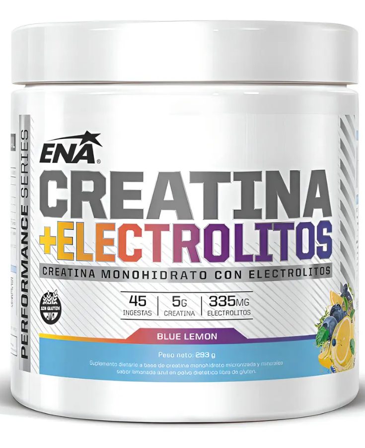 Creatina Micronizada con Electrolitos ENA x 302gr sabor Limon