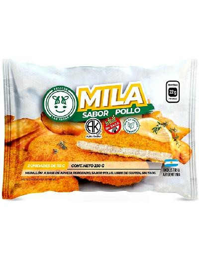 Milanesa sabor Pollo x 230g Felices las Vacas