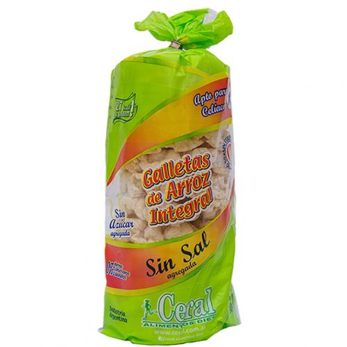 Discos de Arroz Con Sin Sal Ceral x 100gr