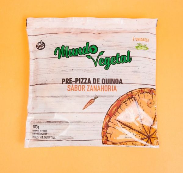 Prepizza de H. Quinoa y Zanahoria Mundo Vegetal x 2u