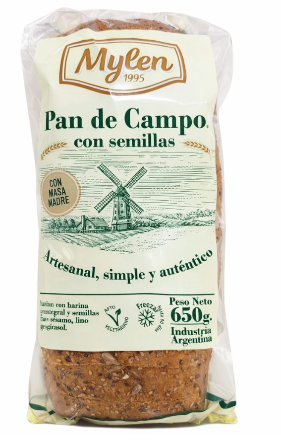 Pan de Campo con Masa Madre y Semillas x 650g Mylen