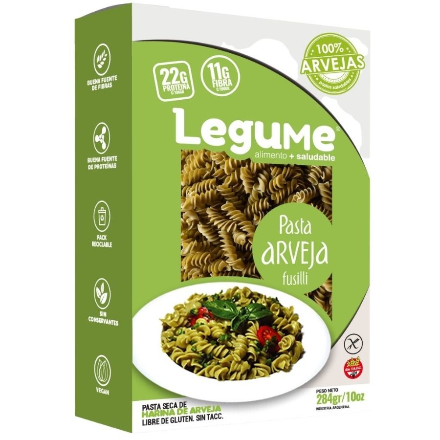 Fideos Fusilli de Arveja x 284gr Legume
