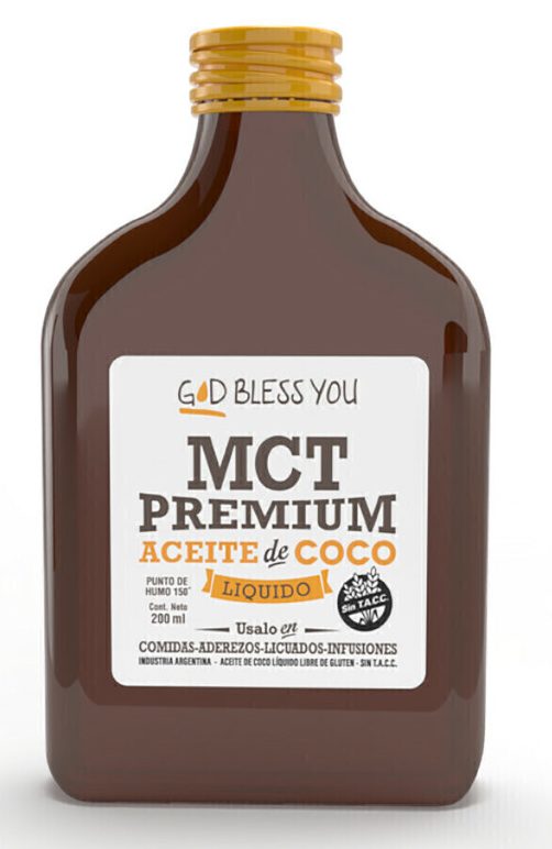 Aceite de Coco God Bless You MCT Petaca x 200ml