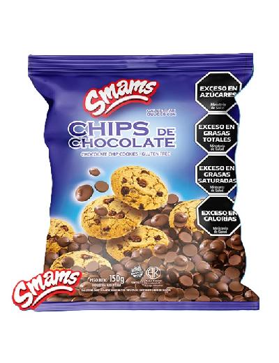 Choco chips con Chips x 180gr Smams azules