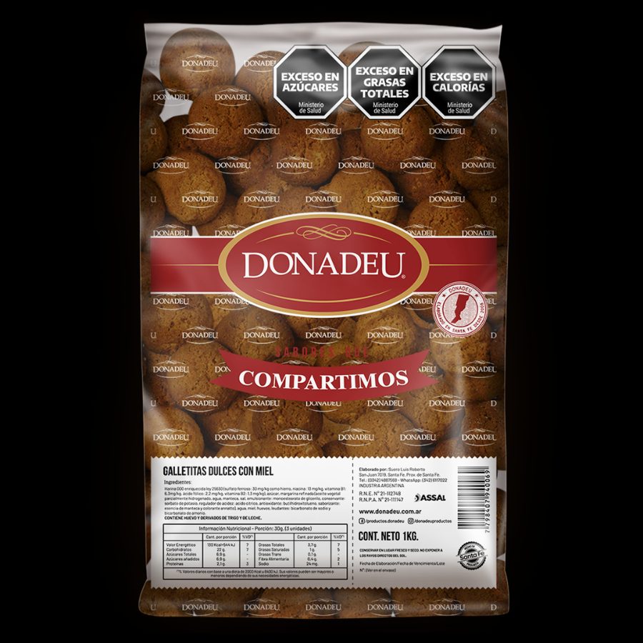 Galletitas Integrales de Miel Donadeu
