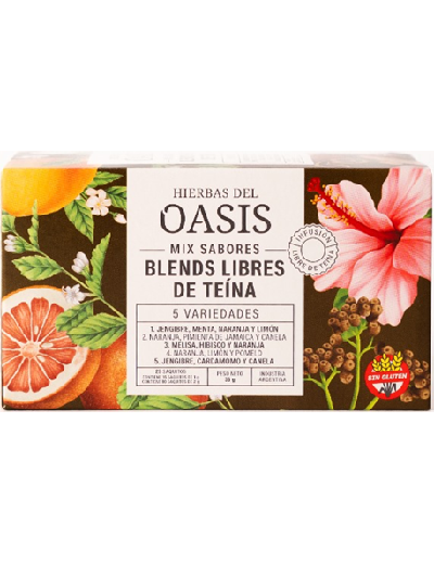 Te Blend Mix Sabores Libre de Teina x 25u Hierbas del Oasis