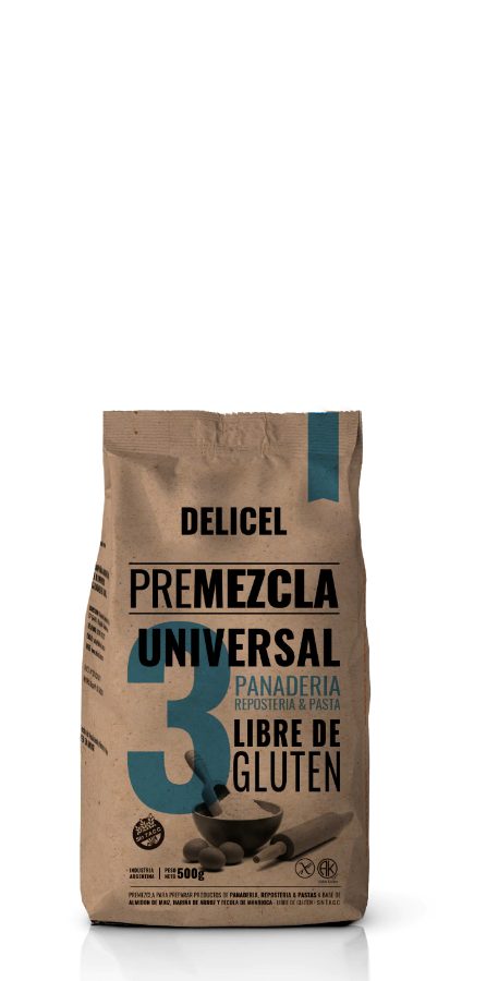 Premezcla Universal x 500gr N°3 Delicel