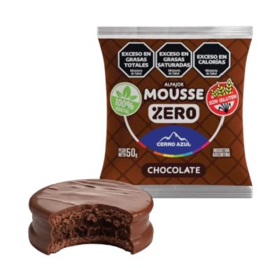 Alfajor Cerro Azul Mousse de Chocolate Sin Azucar