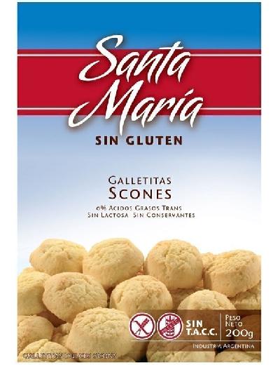 Galletitas Santa Maria Scons Caja x 200gr