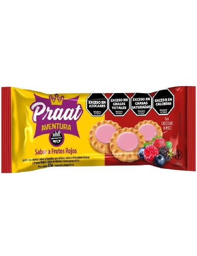 Galletitas Aventura Vainilla y Frutos Rojos x 85gr Praat